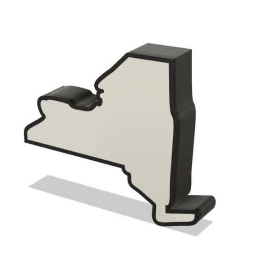 New York Wall Lightbox - United States - 3D Print File - Digital File Digital My Custom Designs