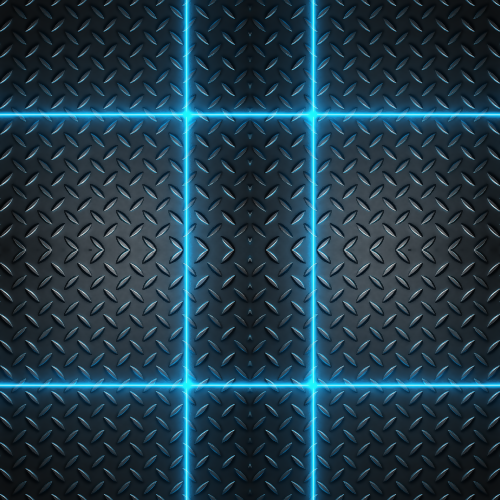 Industrial and Urban - Metallic Diamond Plate Textures With Glowing Seams - Pattern - Digital File Digital My Custom Designs PDF