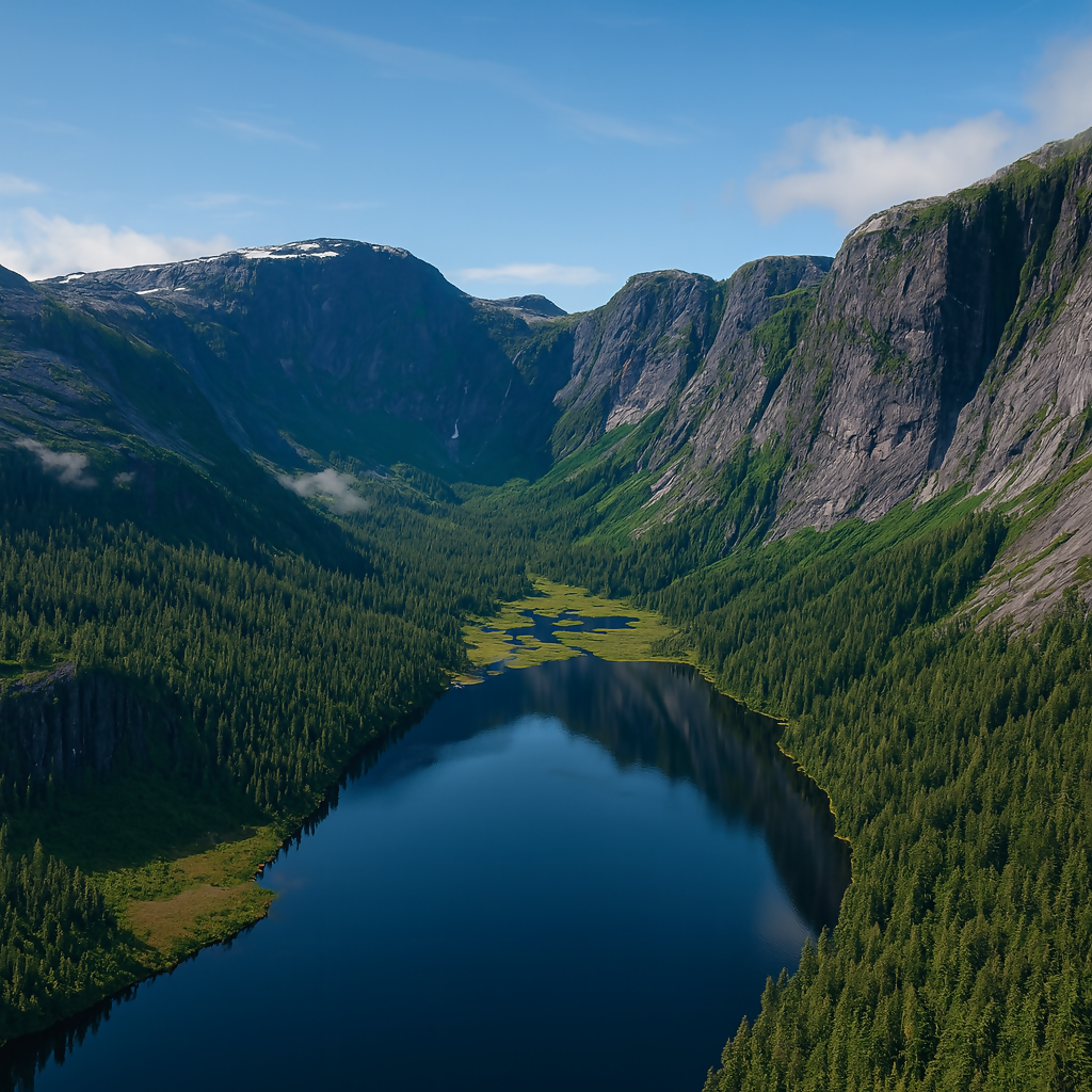Tongass National Forest - Misty Fjords National Monument - Alaska United States - Rendered - Digital File Digital My Custom Designs PDF