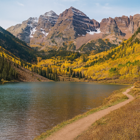 Maroon Bells - Elk Mountains - Colorado United States - Rendered - Digital File Digital My Custom Designs PDF