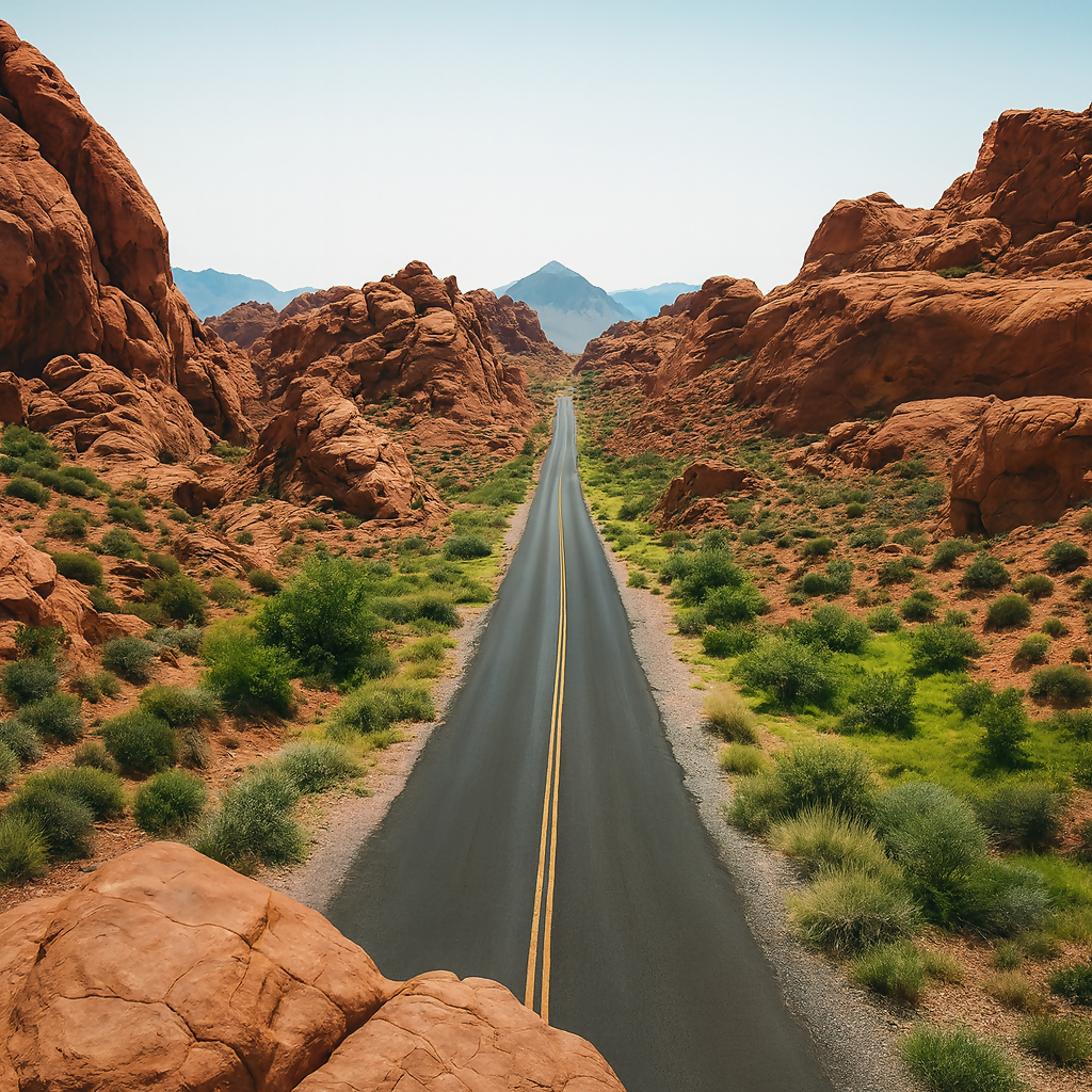 Mouse's Tank Road - Valley of Fire State Park - Nevada United States - Rendered - Digital File Digital My Custom Designs PDF
