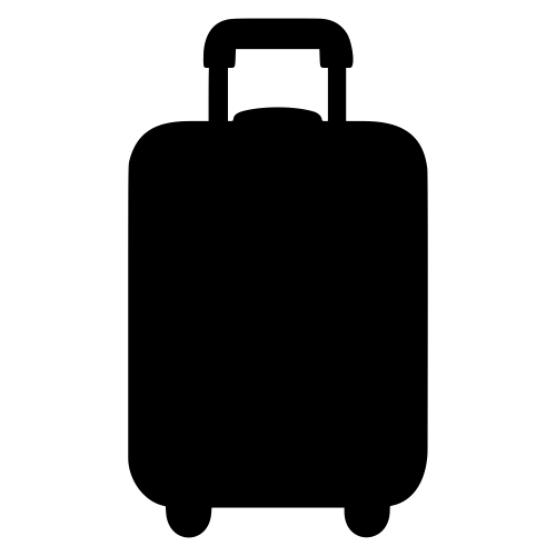 Suitcase Silhouette Design - Vector Graphics - Digital File Digital My Custom Designs PDF
