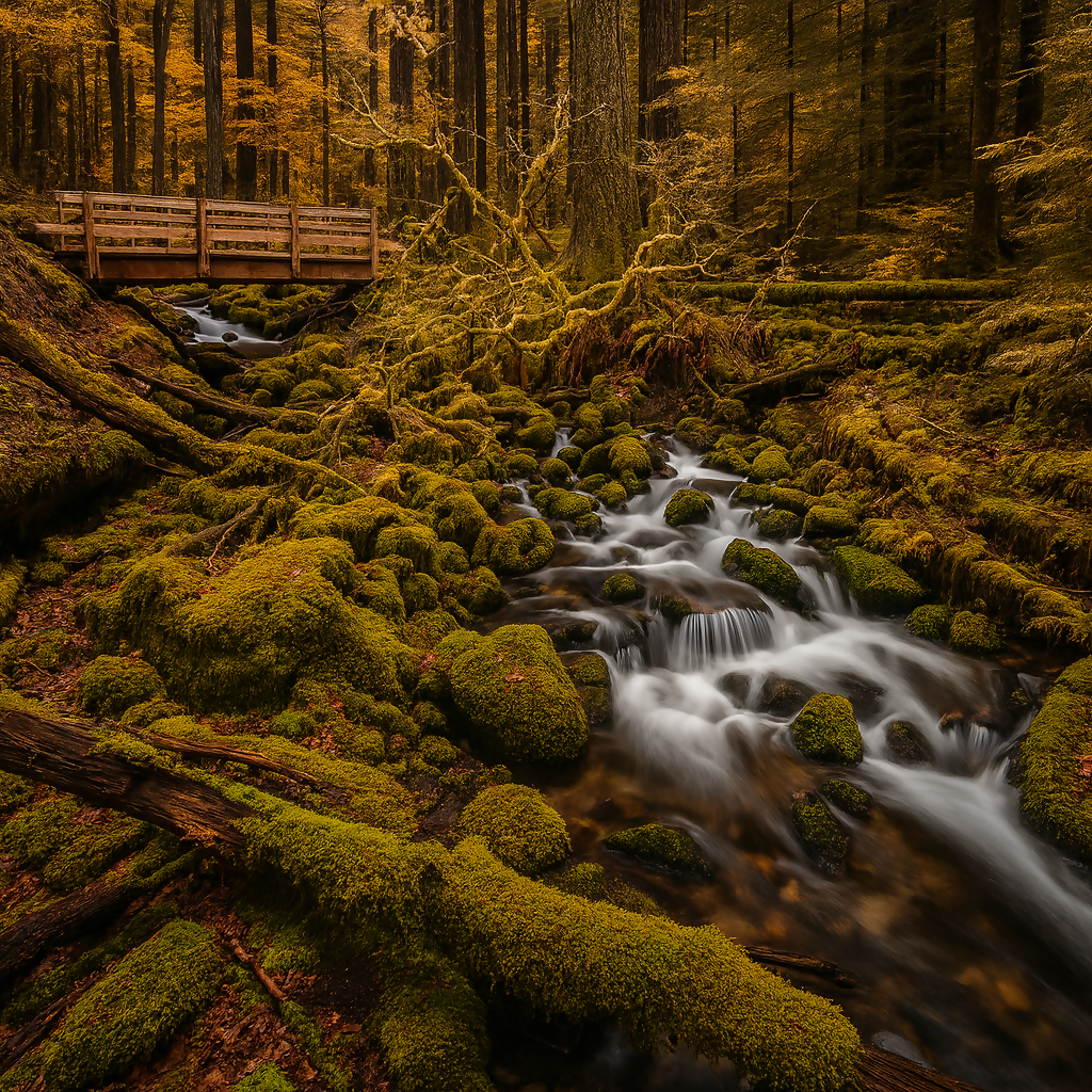 Sol Duc Falls Trail - Olympic National Park - Washington United States - Rendered - Digital File Digital My Custom Designs PDF
