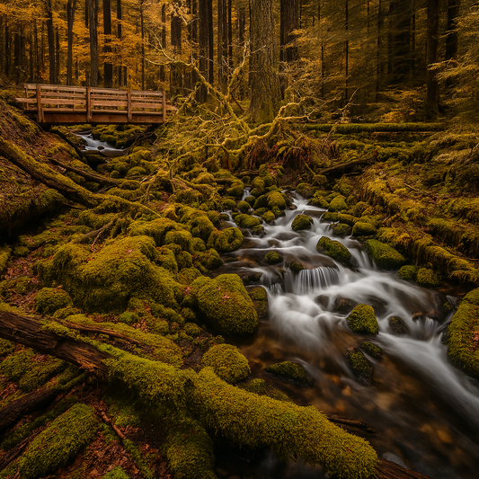 Sol Duc Falls Trail - Olympic National Park - Washington United States - Rendered - Digital File Digital My Custom Designs PDF