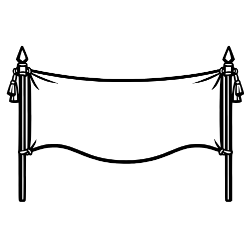 Parade Banner Outline - Digital File - XCS Friendly Digital My Custom Designs PDF
