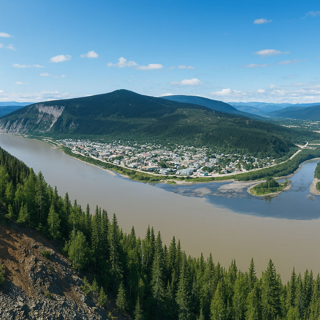 Dawson City - Yukon Canada - Rendered - Digital File Digital My Custom Designs PDF