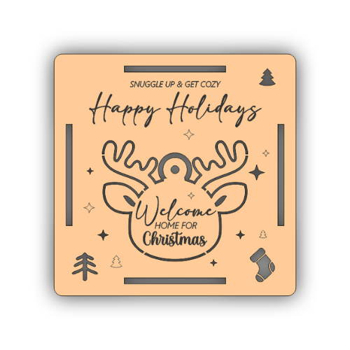 Reindeer Square PopOut Ornament Blanket Tags - Digital File Digital My Custom Designs ZIP File