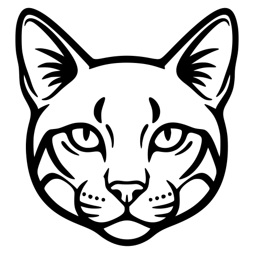 Serengeti Cat Face - Vector Graphics - Digital File Digital My Custom Designs PDF