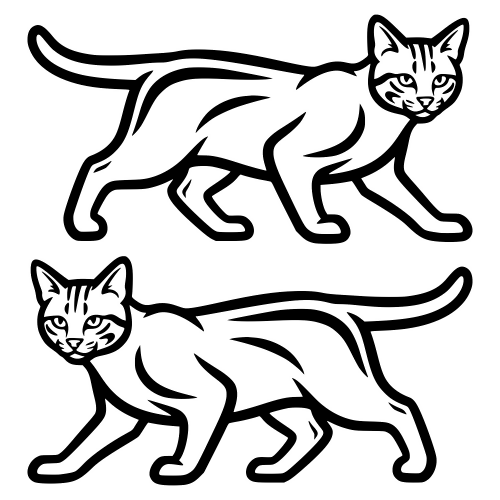 Ocicat Outline - Digital File - XCS Friendly Digital My Custom Designs PDF