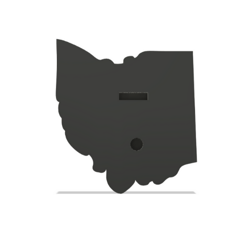 Ohio Wall Lightbox - United States - 3D Print File - Digital File Digital My Custom Designs