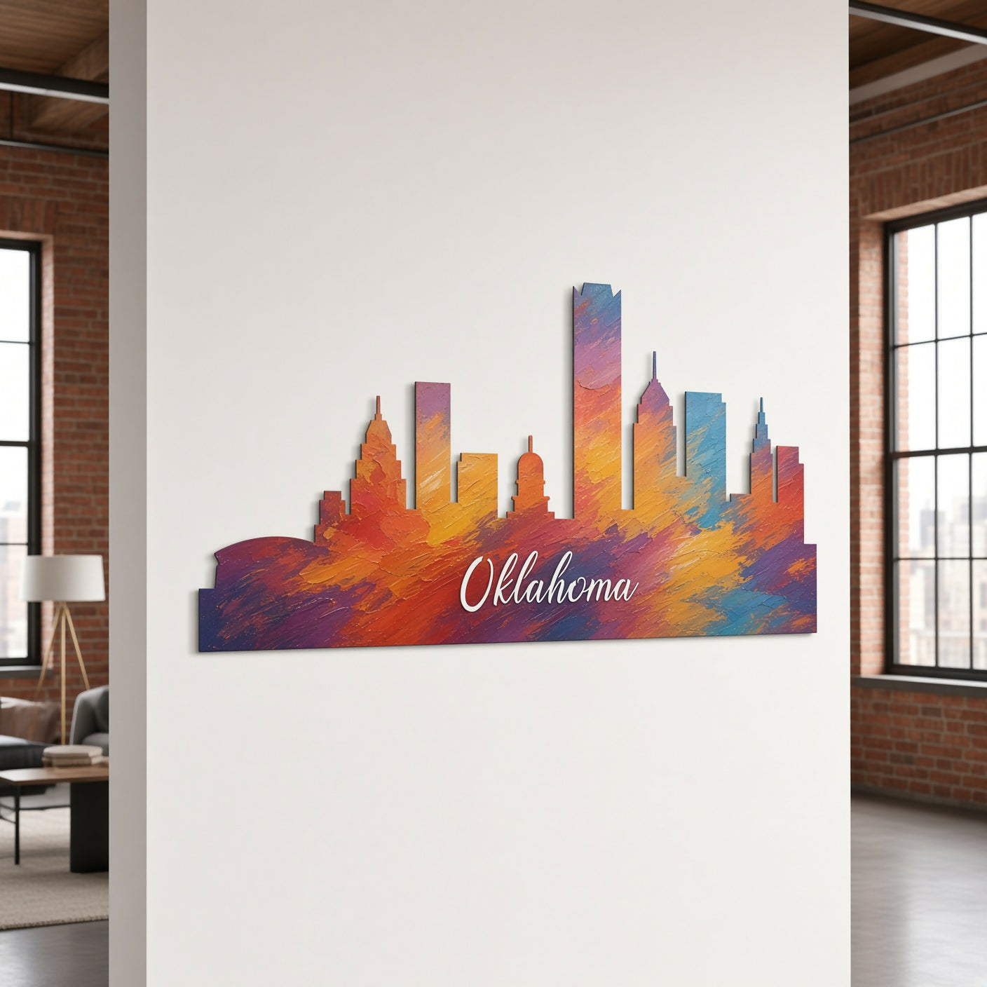 Oklahoma City - Wall / Home Decor - Single Layer - Digital File - ZIP File - Digital