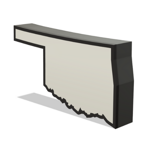 Oklahoma Wall Lightbox - United States - 3D Print File - Digital File Digital My Custom Designs ZIP File
