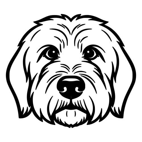 Old English Sheepdog Face - Digital File - XCS Friendly Digital My Custom Designs PDF