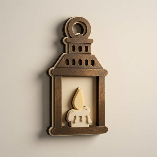 Old Lantern Layered Wall Decor - Digital File - SVG - Layered Design
