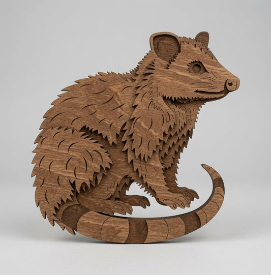 Opossum - Layered Animal Designs - Digital File - SVG - Digital