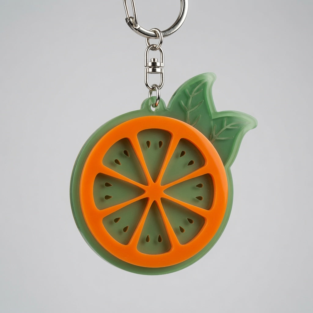 Orange 2 Layer Keychain - Digital File - SVG - SVG - Digital