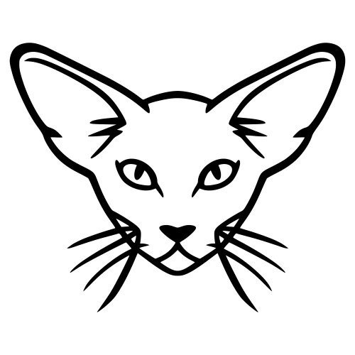 Oriental Shorthair Face - Digital File - XCS Friendly Digital My Custom Designs PDF