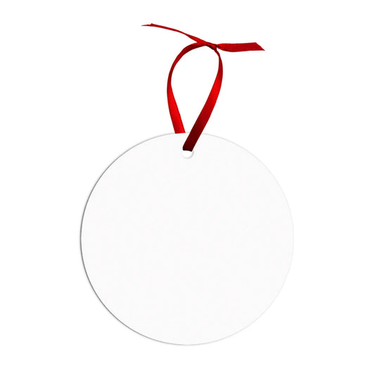 Custom Acrylic Ornament with Ribbon