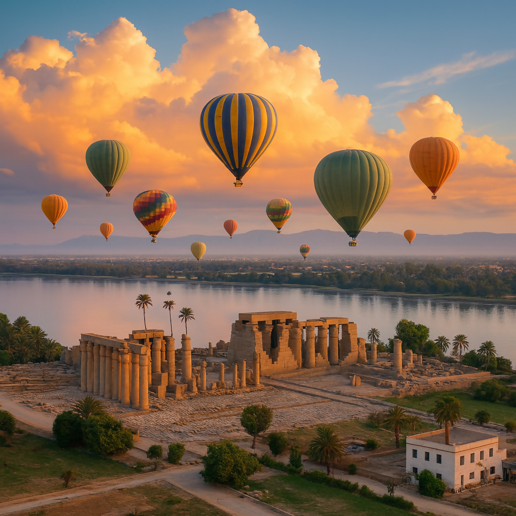 Hot Air Balloon Ride - Luxor Egypt - Africa - Rendered - Digital File Digital My Custom Designs PDF