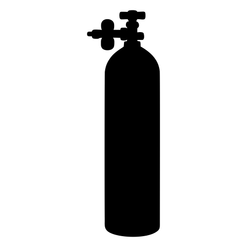 Oxygen Tank Silhouette Design - Digital File - XCS Friendly Digital My Custom Designs PDF