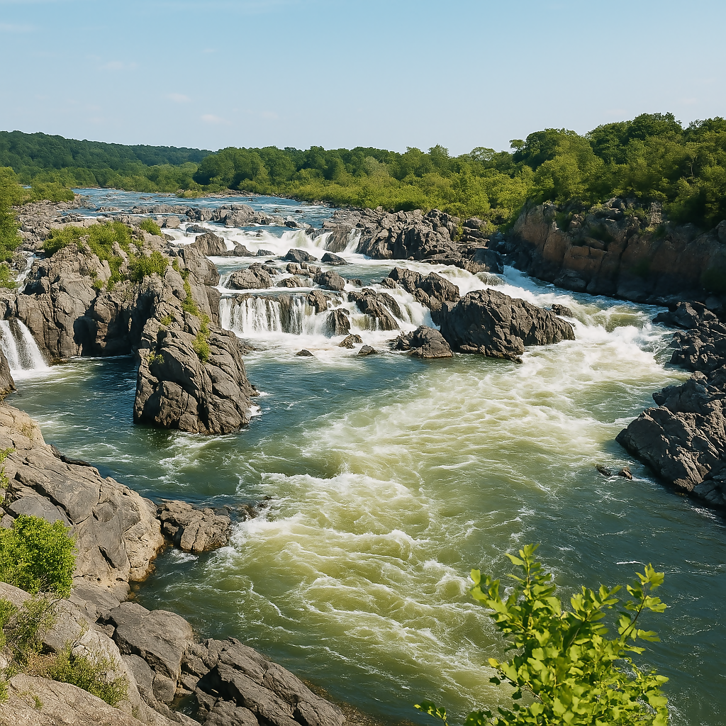 Great Falls - Potomac River - Maryland United States - Rendered - Digital File Digital My Custom Designs PDF