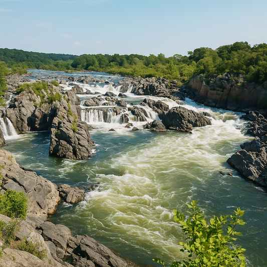 Great Falls - Potomac River - Maryland United States - Rendered - Digital File Digital My Custom Designs PDF