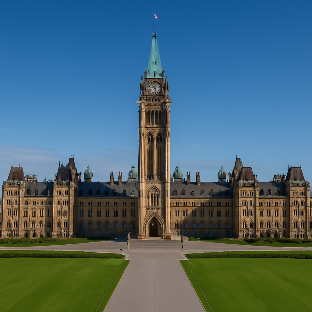 Parliament of Canada's Centre Block - Parliament Hill - Ontario Canada - Rendered - Digital File Digital My Custom Designs PDF