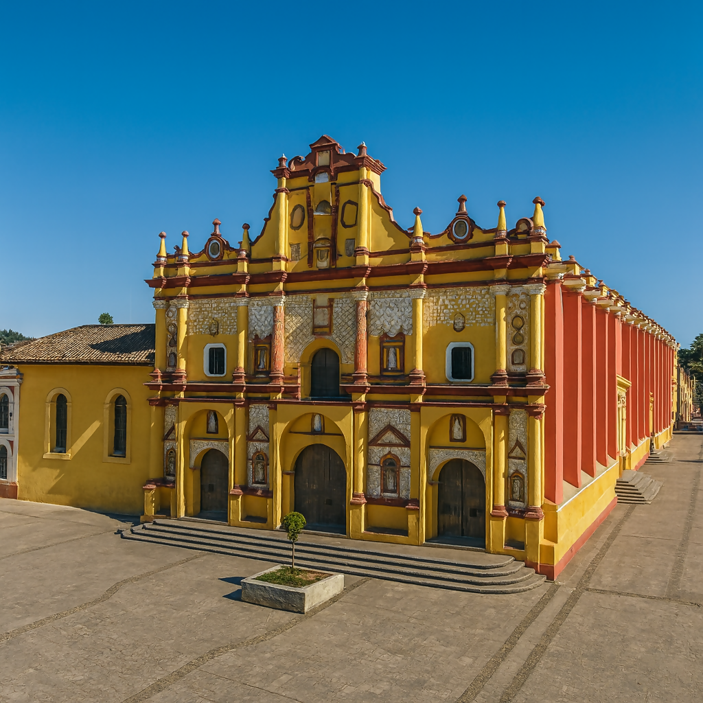 Cathedral of St. Christopher (Catedral de San Cristóbal Mártir) - Chiapas Mexico - Rendered - Digital File Digital My Custom Designs PDF