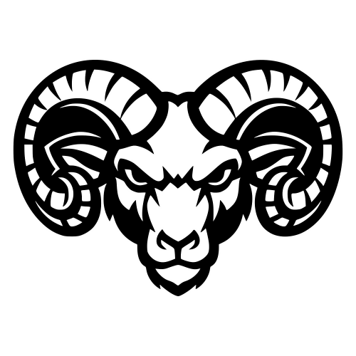 Ram Head Outline - Vector Graphics - Digital File