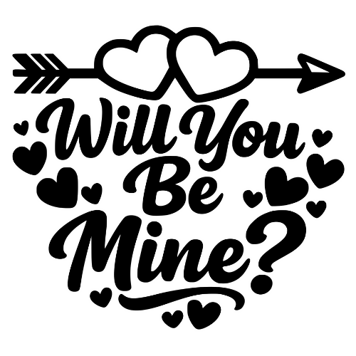 Will You Be Mine - Digital File - XCS Friendly Digital My Custom Designs PDF