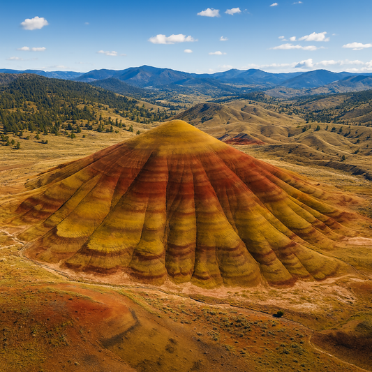 Painted Hills - John Day Fossil Beds National Monument - Oregon United States - Rendered - Digital File Digital My Custom Designs PDF