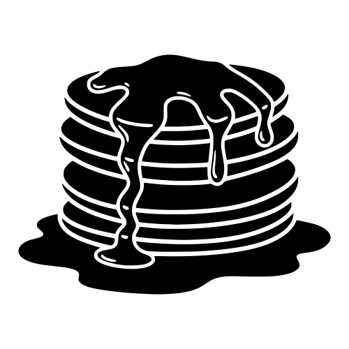 Pancake Stack Silhouette - Digital File - XCS Friendly Digital My Custom Designs PDF