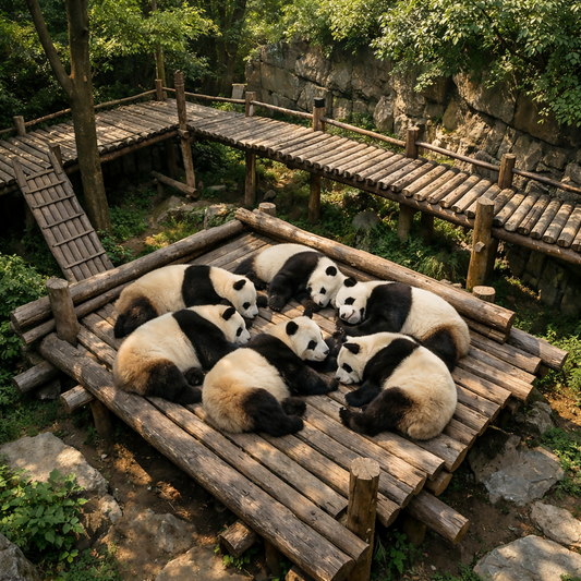 Panda Base - Chengdu China - Asia - Rendered - Digital File Digital My Custom Designs PDF