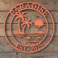Paradise 2 - Metal Signs/ Home Decor - Digital File - ZIP File - Digital