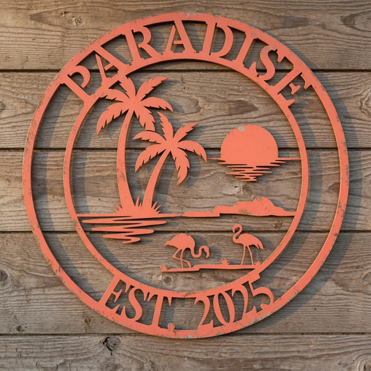 Paradise 2 - Metal Signs/ Home Decor - Digital File - ZIP File - Digital