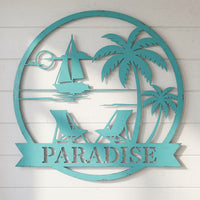 Paradise - Metal Sign/ Home Decor - Digital File - ZIP File - Digital