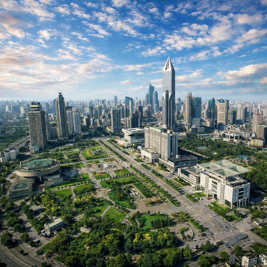 People's Square - Shanghai China - Asia - Rendered - Digital File Digital My Custom Designs PDF