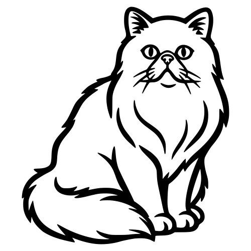 Persian Cat - Digital File - XCS Friendly Digital My Custom Designs PDF