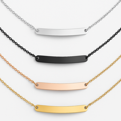 Personalized Blank Bar Curved Bracelet