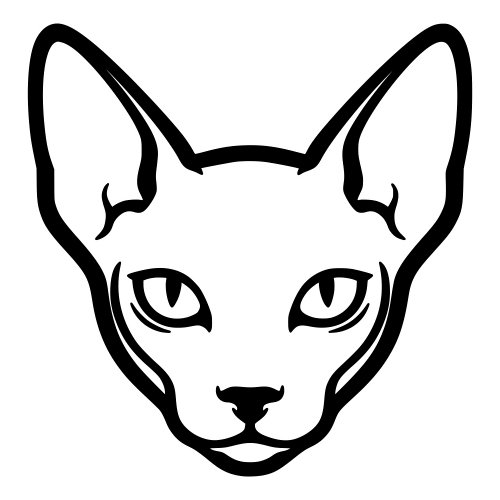 Peterbald Silhouette - Digital File - XSC Friendly Digital My Custom Designs PDF