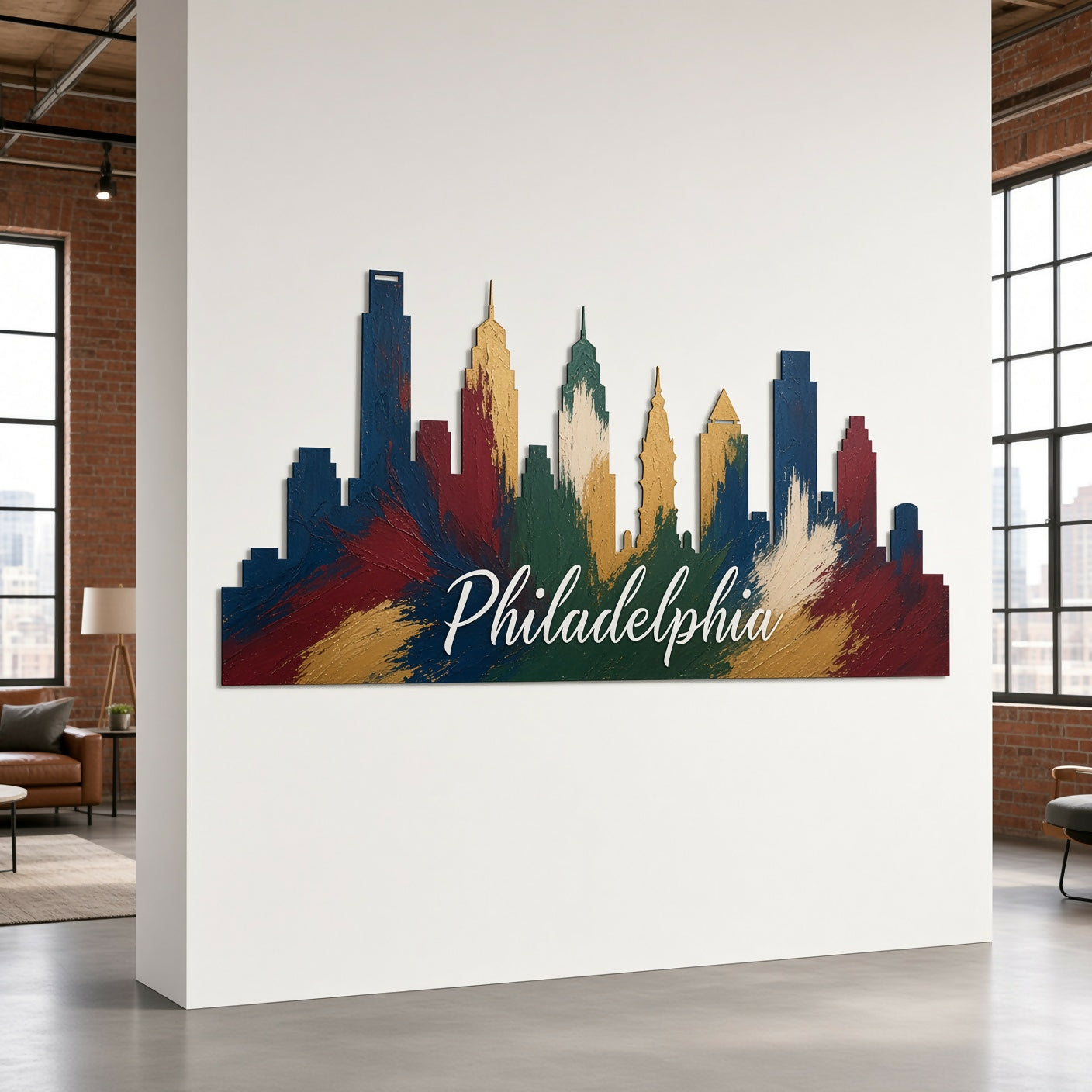 Philadelphia Skyline - Wall / Home Decor - Single Layer - Digital File - ZIP File - Digital