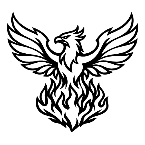 Phoenix Rising Flames - Vector Graphics - Digital File Digital My Custom Designs PDF