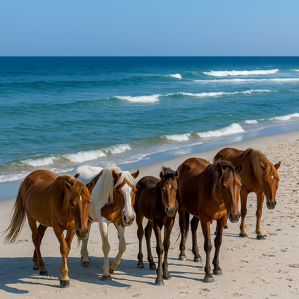 Assateague Island National Seashore - Maryland United States - Rendered - Digital File Digital My Custom Designs PDF