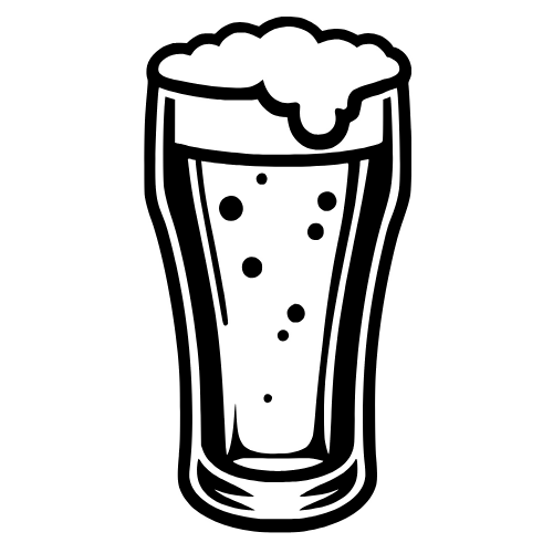 Pint Glass Sketch - Digital File - XCS Digital My Custom Designs PDF