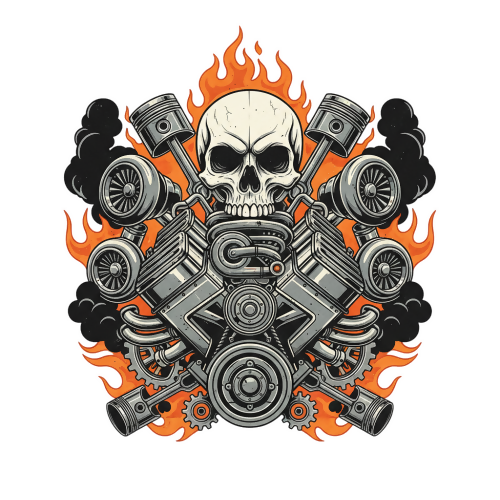 Pistonhead Predator - Urban Grunge Retro - T Shirt Designs - Digital File Digital My Custom Designs 300 DPI PNG