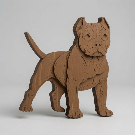 Pitbull - Layered Animal Designs - Digital File - SVG - Digital