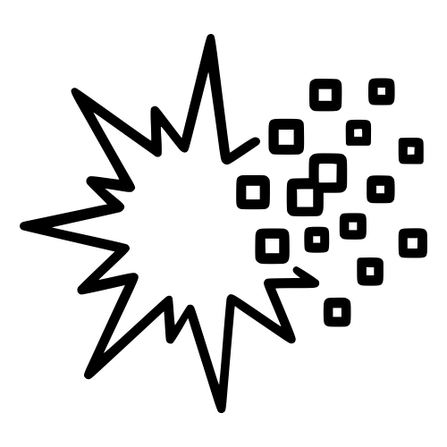 Pixel Explosion - Digital File - XCS Friendly Digital My Custom Designs PDF