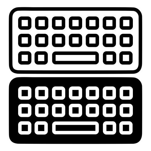 Pixel Keyboard - Digital File - XCS Friendly Digital My Custom Designs PDF