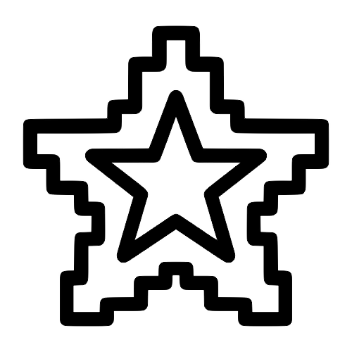 Pixel Star - Digital File - XCS Friendly Digital My Custom Designs PDF