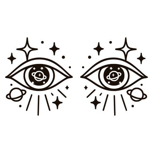 Cosmic Eye Sketch - Digital File - XCS Friendly Digital My Custom Designs PDF